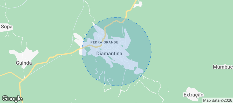 Diamantina Airbnb map